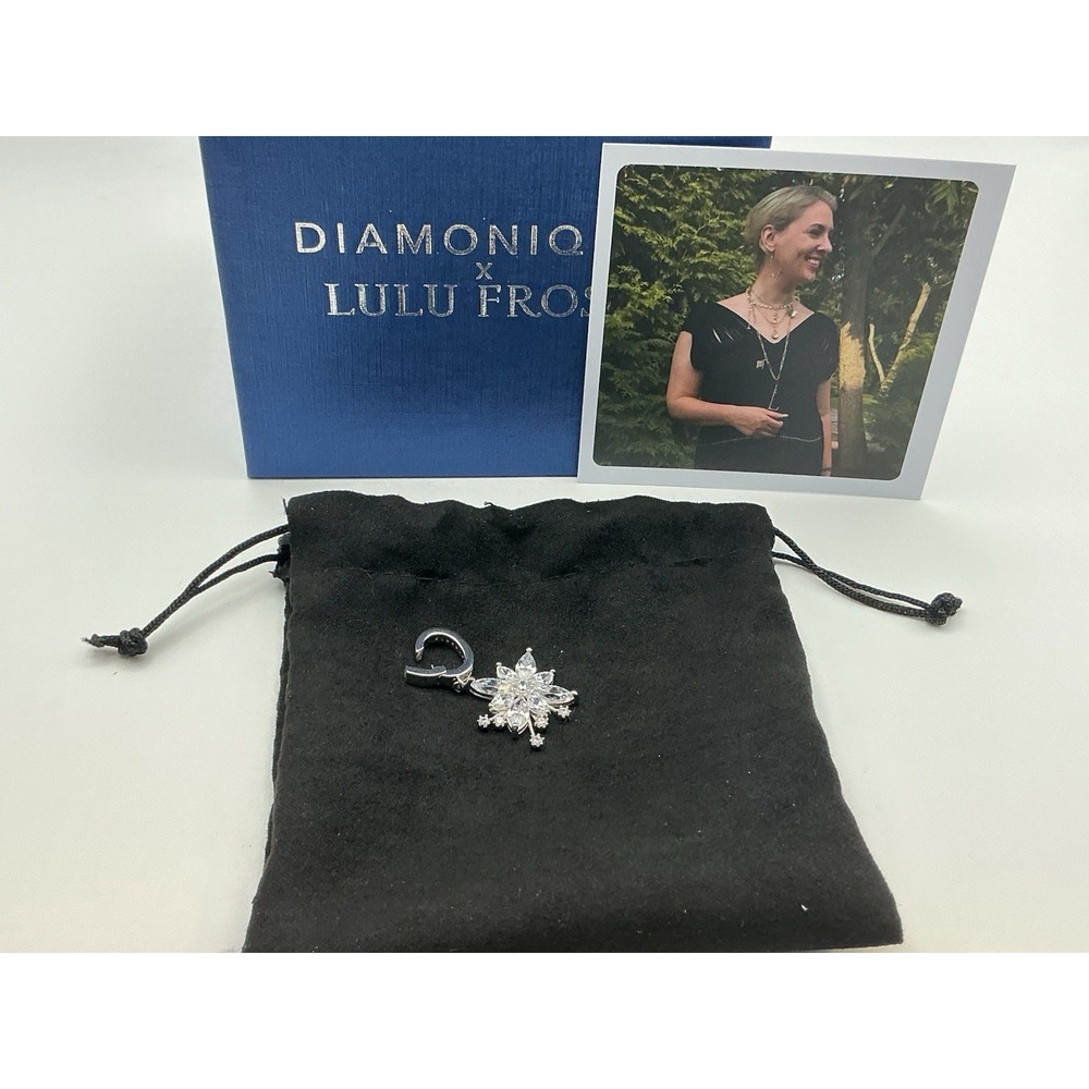 Diamonique x Lulu Frost Flower Enhancer 925 Sterling Silver CZ NIB